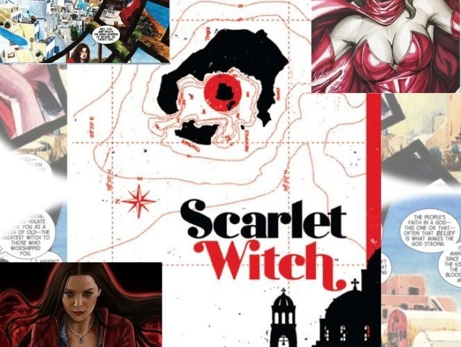Scarlet witch santorini comic