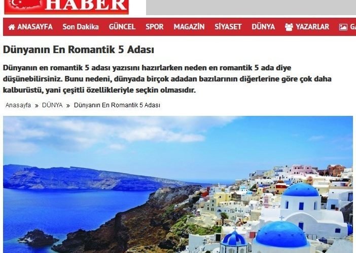 SANTORINI VATANDAN HABER