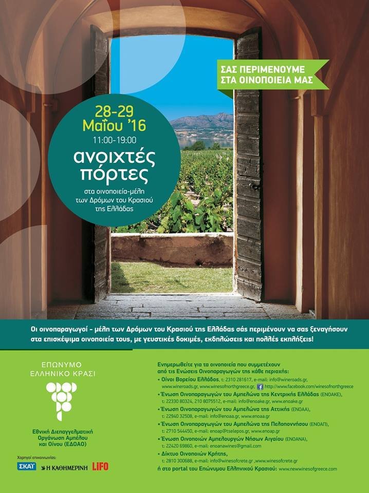 ΑΝΟΙΧΤΑ ΣΗΜΕΡΑ ΚΑΙ ΑΥΡΙΟ ΤΑ ΟΙΝΟΠΟΙΕΙΑ