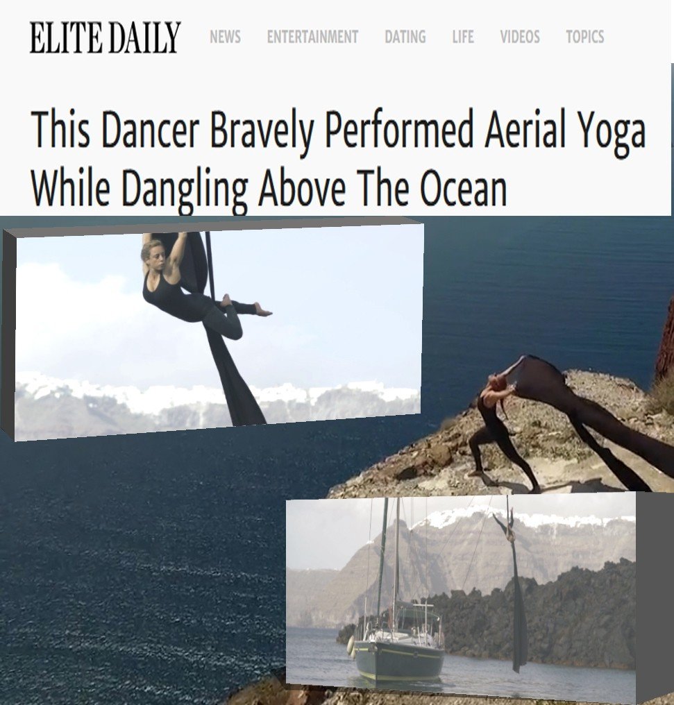 ΜΙΑ ΧΟΡΕΥΤΡΙΑ ΤΩΝ ΑΙΘΕΡΩΝ ΣΤΗ ΣΑΝΤΟΡΙΝΗ