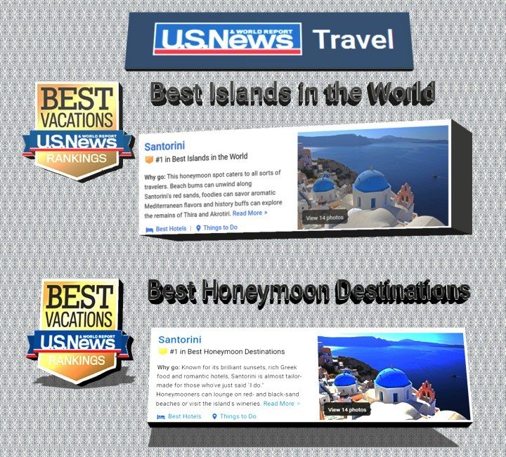 ΚΟΡΥΦΑΙΕΣ ΠΑΓΚΟΣΜΙΕΣ ΔΙΑΚΡΙΣΕΙΣ ΓΙΑ ΤΗ ΣΑΝΤΟΡΙΝΗ