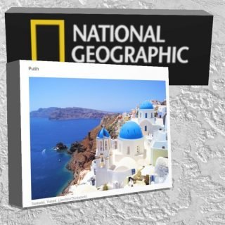 National geographic color santorini
