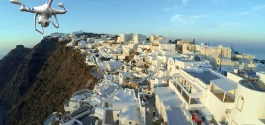 Santorini aerialdrone