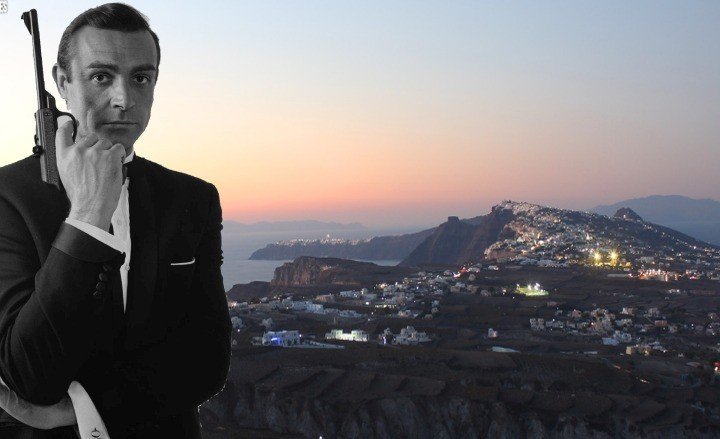 James bond santorini