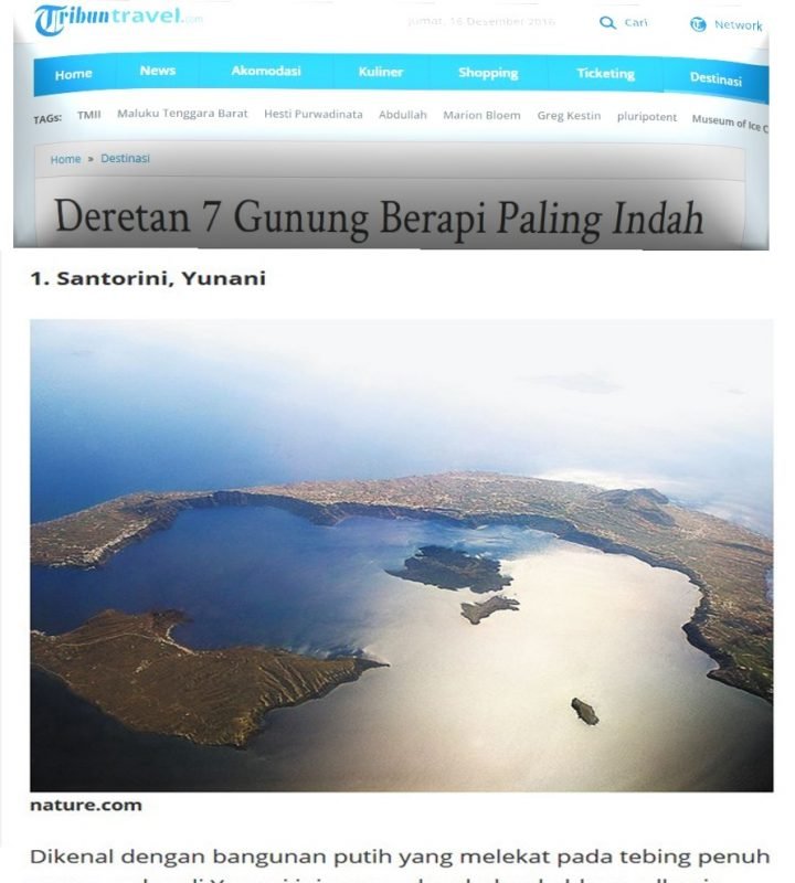 “ΣΑΝΤΟΡΙΝΗ: ΤΟ ΟΜΟΡΦΟΤΕΡΟ ΗΦΑΙΣΤΕΙΟ ΤΟΥ ΚΟΣΜΟΥ”