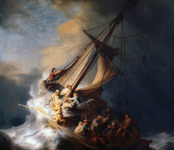Rembrandt christ in the storm on the lake of galilee
