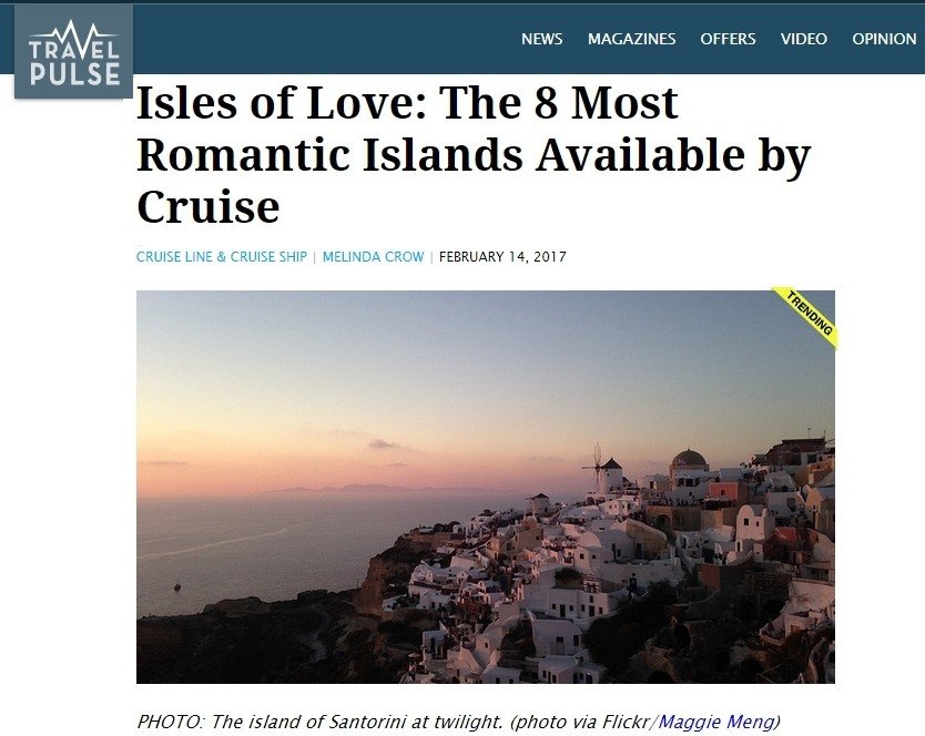 Η ΣΑΝΤΟΡΙΝΗ ΣΤΑ “8 ΝΗΣΙΑ ΤΗΣ ΑΓΑΠΗΣ”