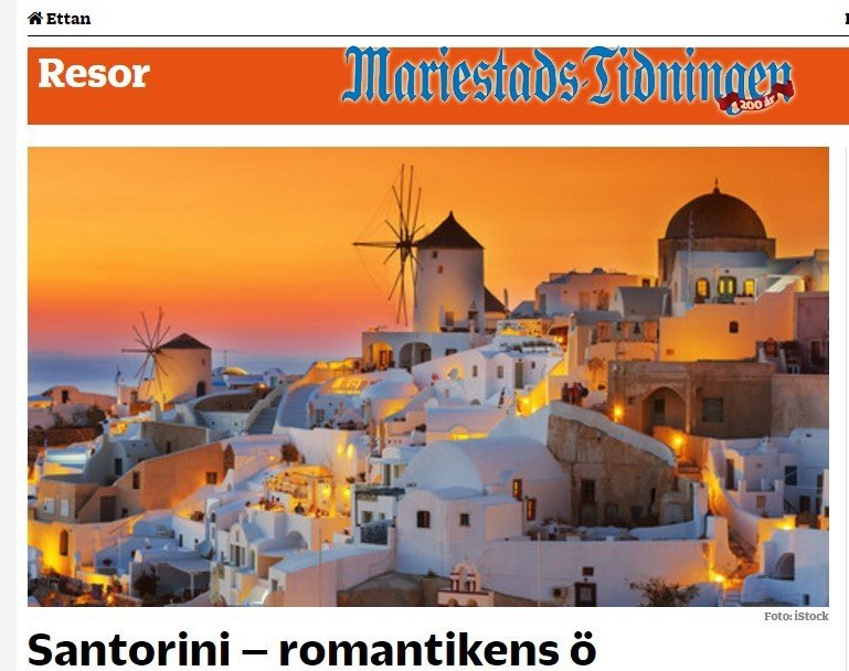 “ΣΑΝΤΟΡΙΝΗ: ΤΟ ΡΟΜΑΝΤΙΚΟ ΝΗΣΙ”