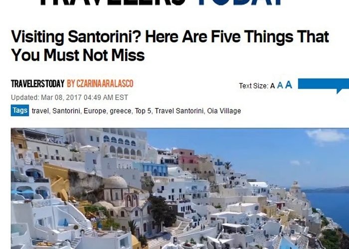 ΣΑΝΤΟΡΙΝη TRAVELLERS