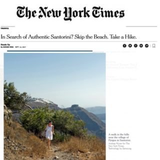 New York Times Santorini