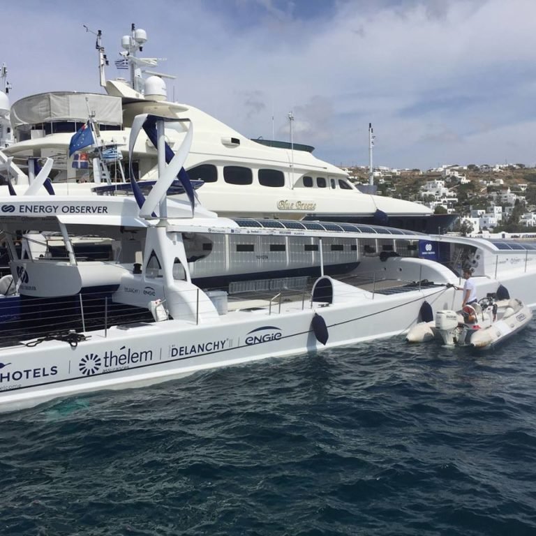 ΤΟ ΠΡΩΤΟ ΣΚΑΦΟΣ ΥΔΡΟΓΟΝΟΥ «ENERGY OBSERVER» ΣΤΗ ΜΥΚΟΝΟ