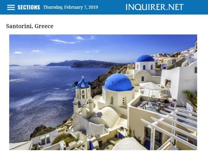 ΣΤΟ TOP 10 ΤΟΥ 2019 ΓΙΑ ΤΟΝ ΤΟΥΡΙΣΜΟ Η ΣΑΝΤΟΡΙΝΗ