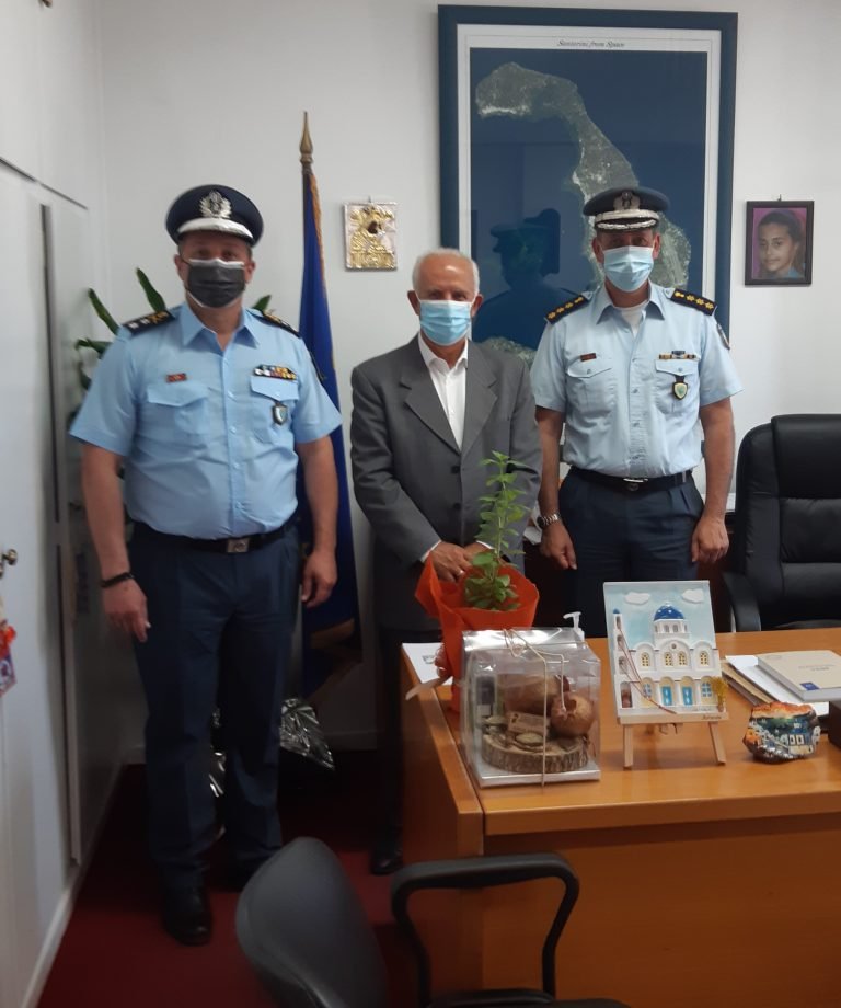 Επίσκεψη στο Επαρχείο της ηγεσίας της αστυνομίας του Ν. Αιγαίου