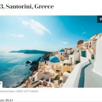 TRAVEL&LEISURE ΚΟΡΥΦΑΙΟ ΝΗΣΙ ΤΟΥ ΚΟΣΜΟΥ Η ΜΗΛΟΣ, ΣΤΗ ΘΕΣΗ 13 Η ΣΑΝΤΟΡΙΝΗ