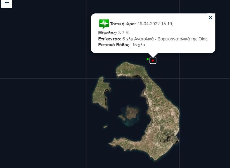 Ακολουθία μικροσεισμών στην περιοχή του Κολούμπου