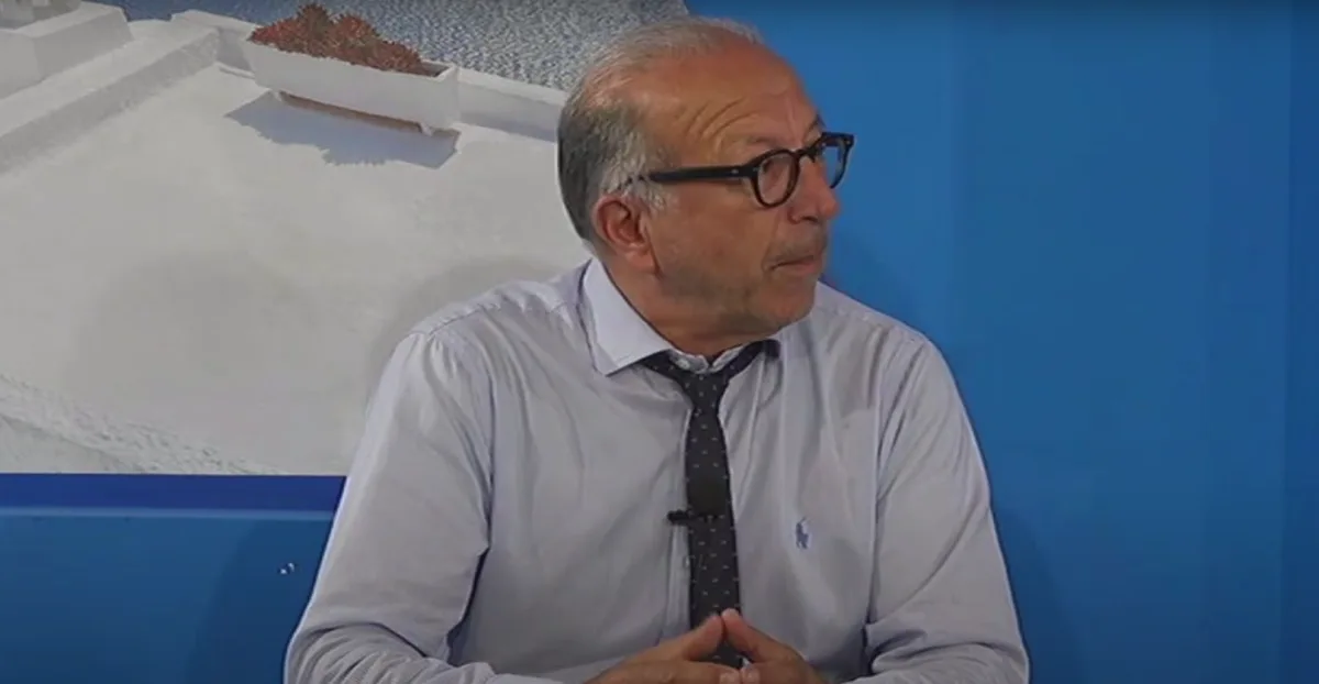 Ο αντιπεριφερειάρχης Γ. Λεονταρίτης για τα έργα οδοποιίας στην Σαντορίνη από το Volcano TV