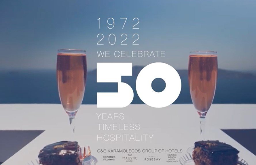 Τα 50 χρόνια λειτουργίας του γιορτάζει ο ξενοδοχειακός Όμιλος Γ&Ε Καραμολέγκος στη Σαντορίνη