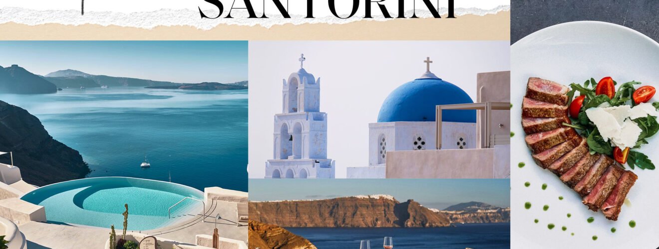 Elle escapes santorini