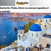 Σαντορίνη: “μοναδικές ηφαιστειακές παραλίες με κόκκινη ή μαύρη άμμο”.