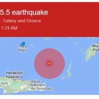 ΣΕΙΣΜΟΣ ΜΕΤΑΞΥ ΚΑΡΠΑΘΟΥ-ΚΡΗΤΗΣ, ΑΙΣΘΗΤΟΣ ΣΤΗ ΣΑΝΤΟΡΙΝΗ