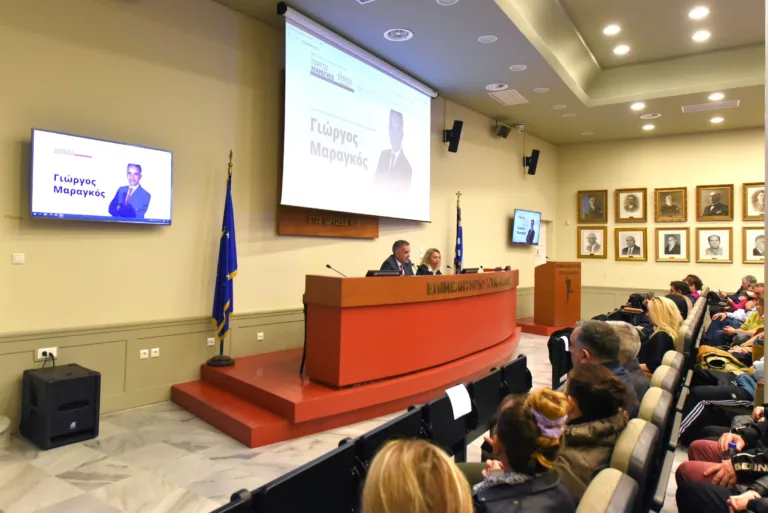 Συνέντευξη τύπου του υποψήφιου βουλευτή Κυκλάδων του ΣΥΡΙΖΑ-ΠΣ, Γιώργου Μαραγκού