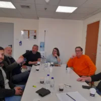 Επίσκεψη Νίκου Συρμαλένιου και Βασίλη Γλέζου στη Σαντορίνη