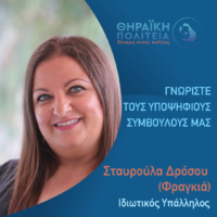 Η Σ.ΔΡΟΣΟΥ ΜΕ ΤΗΝ “ΘΗΡΑΪΚΗ ΠΟΛΙΤΕΙΑ”
