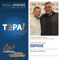 O Ζ. ΠΑΡΑΣΚΕΥΑΣ ΥΠΟΨΗΦΙΟΣ ΜΕ ΤΗΝ ΠΑΡΑΤΑΞΗ “ΤΩΡΑ”