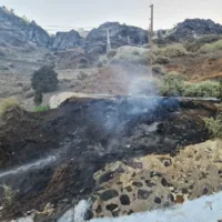 Έγκαιρη κατάσβεση στα πρανή του Τελεφερίκ