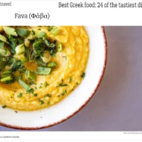Η φάβα Σαντορίνης στα καλύτερα ελληνικά φαγητά από το CNN