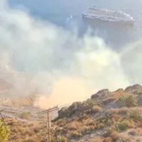 Πυρκαγιά στον Όρμο Φηρών και διακοπή νερού