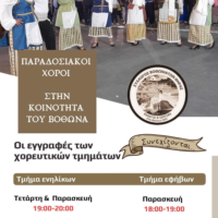 Εγγραφές στα χορευτικά του Βόθωνα