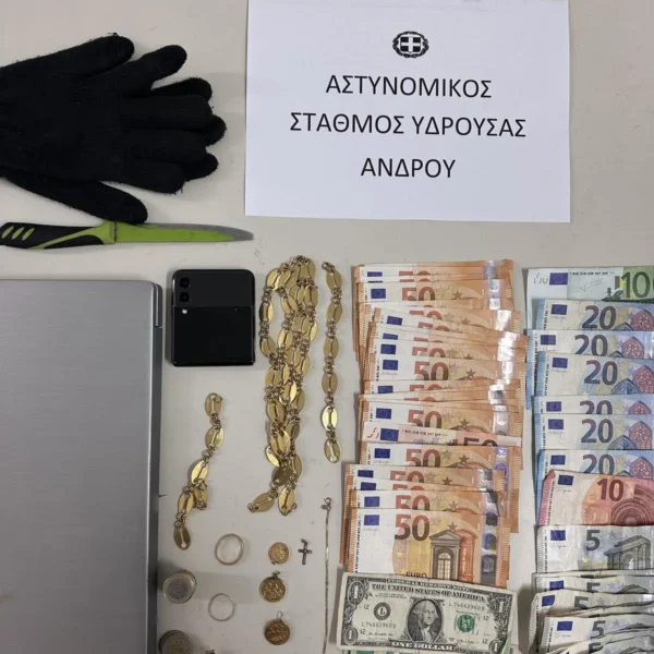 Σύλληψη νεαρών ιερόσυλων στην Άνδρο