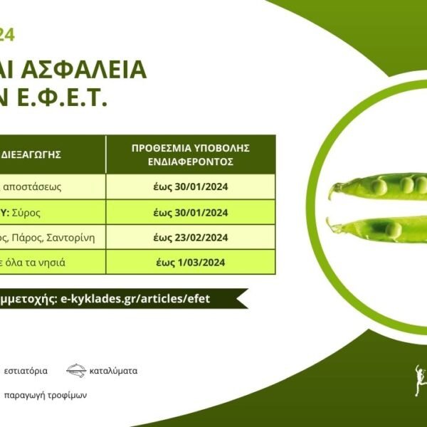 ΣΕΜΙΝΑΡΙΑ ΕΦΕΤ 2024 – ΚΑΤΑΛΗΚΤΙΚΕΣ ΗΜΕΡΟΜΗΝΙΕΣ