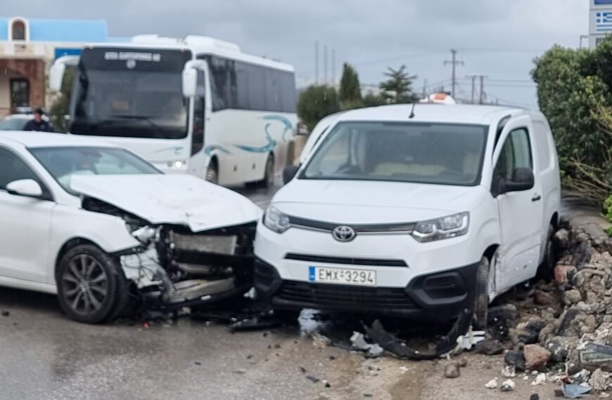 Τροχαίο στην ευθεία Φηρών-Πύργου