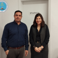 Συνάντηση σωματείου Λιμενικών με την Έπαρχο Θήρας