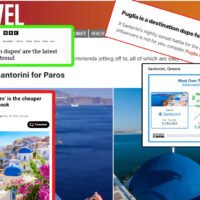 Η τάση Destination Dupes έγινε ρεύμα και παρασέρνει και τη Σαντορίνη