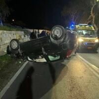 Εντυπωσιακό αλλά ευτυχώς χωρίς βαριές συνέπειες τροχαίο