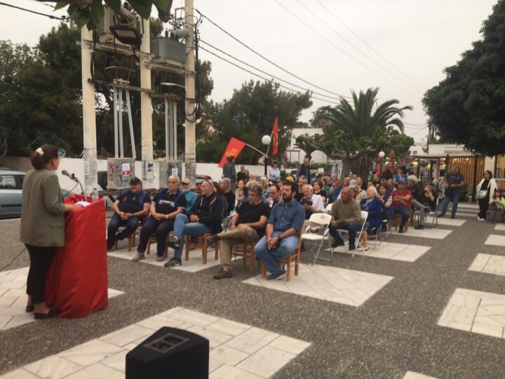 Περιοδεία στh Σαντορίνη πραγματοποίησε η Δήμητρα Σταματέλου