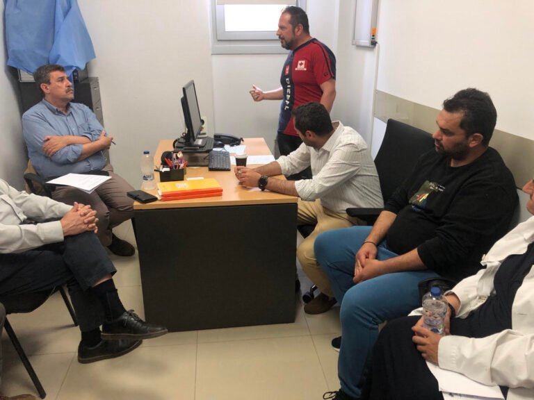 Επίσκεψη Ανδρέα Ξανθού και Νίκου Συρμαλένιου στη Σαντορίνη