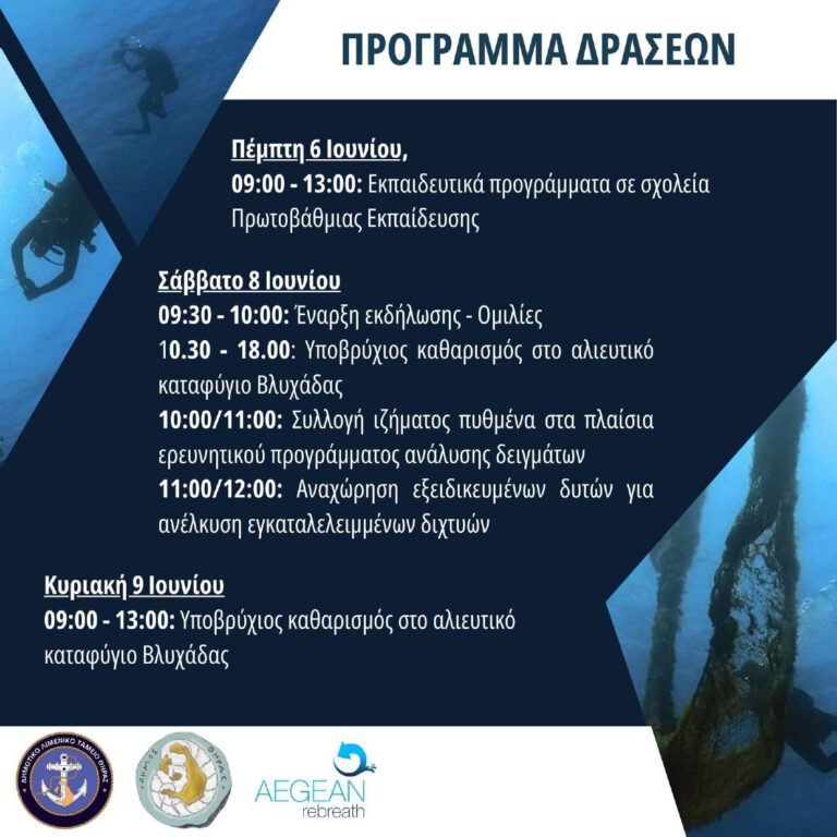 Δράσεις του Λιμενικού Ταμείου για να αναπνεύσει ξανά το Αιγαίο