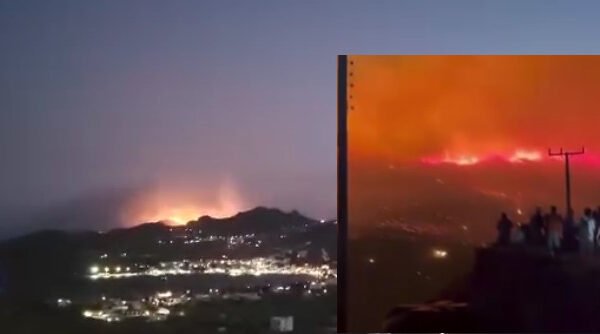 Στη θάλασσα σταμάτησε η φωτιά στη Σέριφο