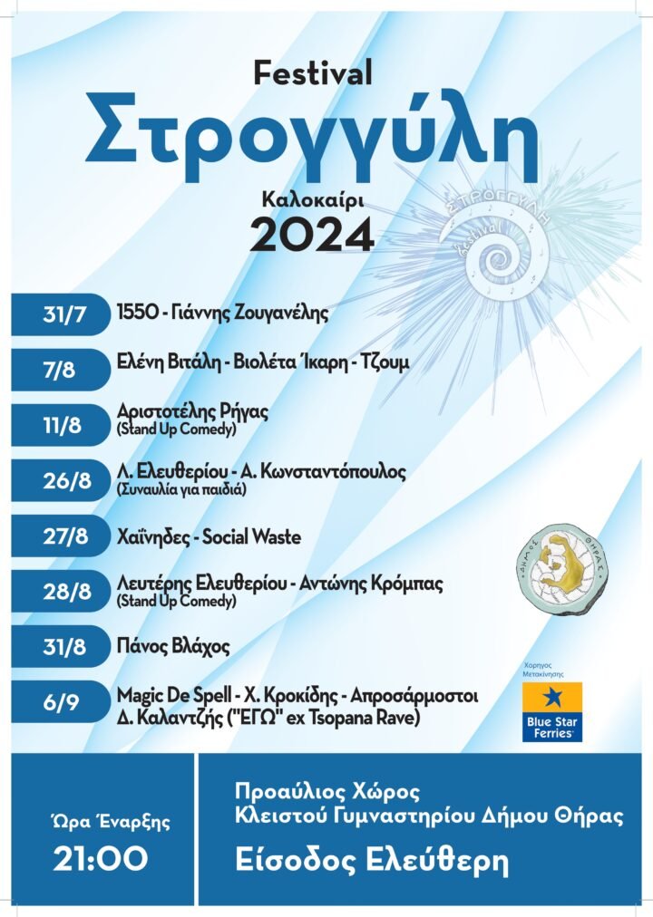 «Επιστρέφει το Φεστιβάλ Στρογγύλη»