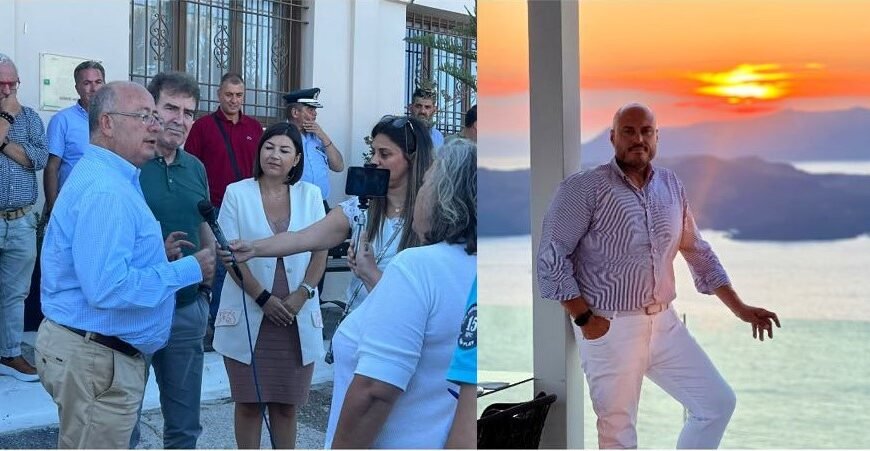 Η Ένωση Ξενοδόχων Σαντορίνης στη συνάντηση με τον Υπουργό Προστασίας του Πολίτη Μ. Χρυσοχοϊδη