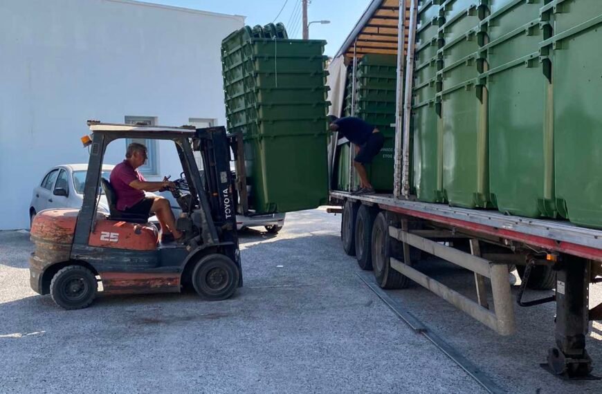  Παραλαβή 168 νέων πράσινων κάδων από&hellip;