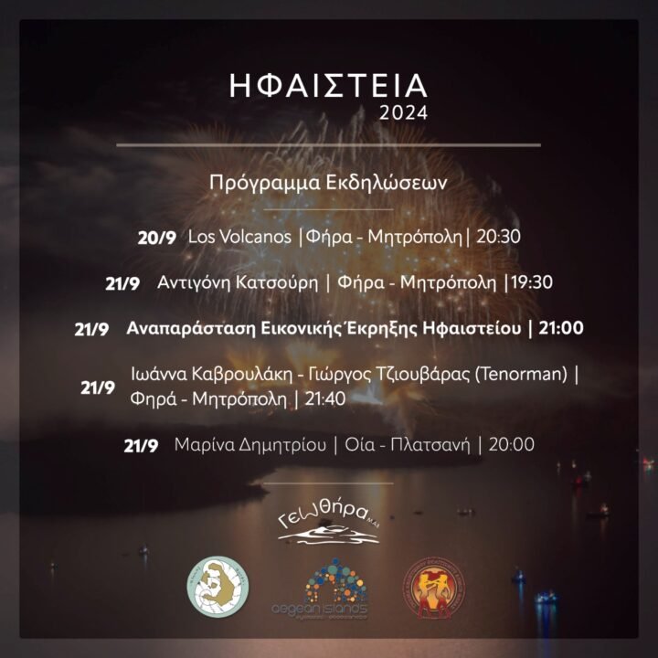 Στις 21 Σεπτεμβρίου τα “Ηφαίστεια”